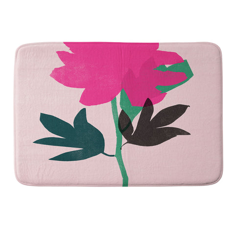 Garima Dhawan peony 7 Memory Foam Bath Mat
